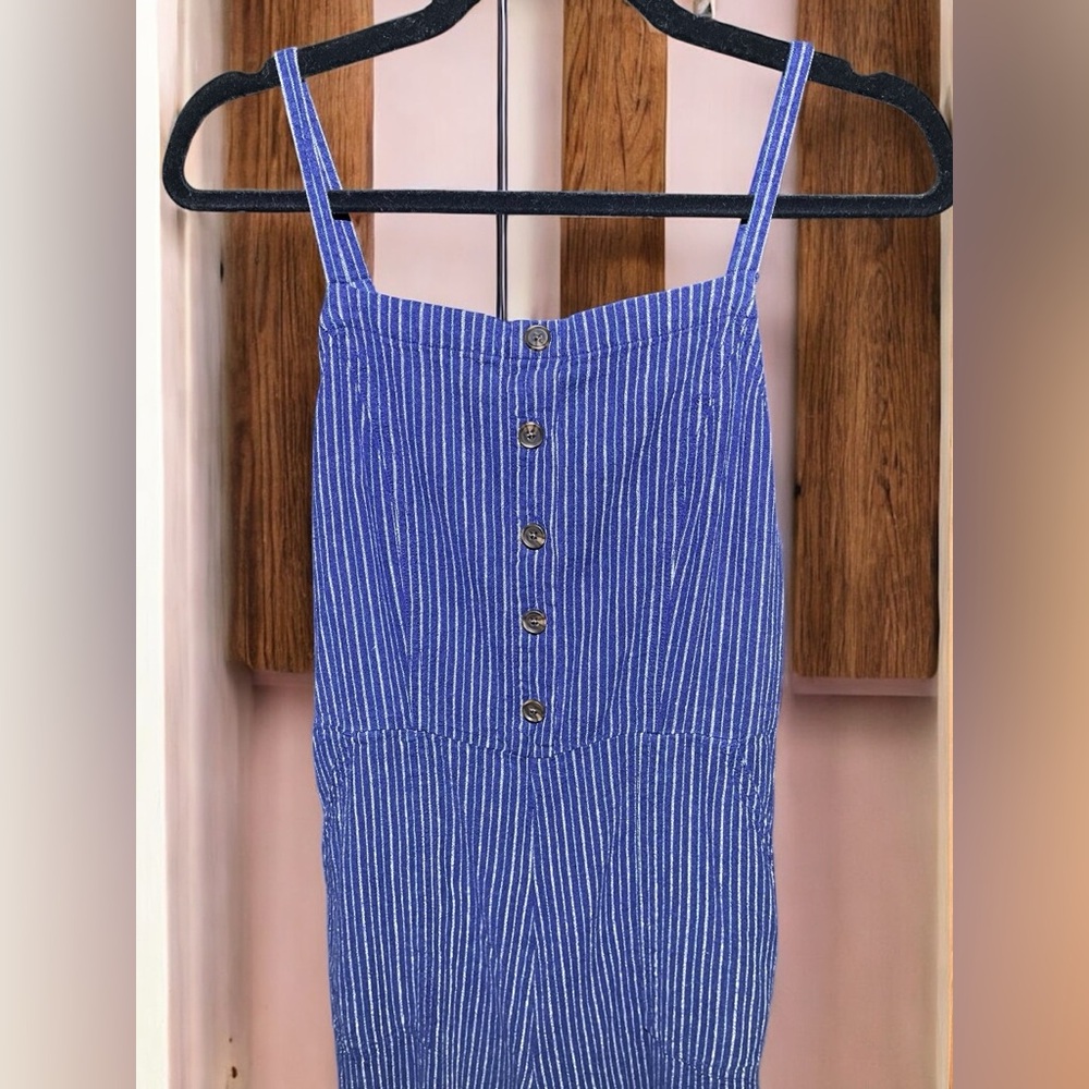 Old Navy Jumpsuit Blue and White Womens size M